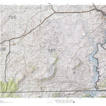 HuntData Wyoming Topo Map for Elk Unit 107