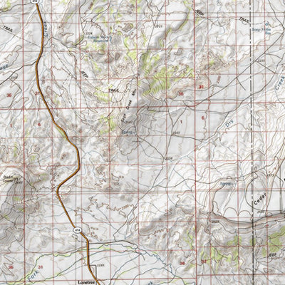 HuntData Wyoming Topo Map for Elk Unit 107
