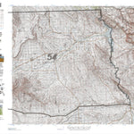 HuntData Wyoming Topo Map for Elk Unit 54e