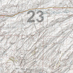 HuntData Wyoming Topo Map for Elk Unit 23