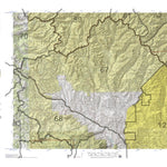 HuntData Wyoming Topo Map for Elk Unit 67