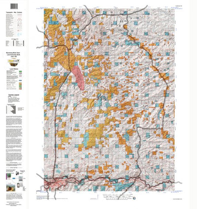 HuntData Wyoming Land Ownership Map for Mule Deer Unit 158