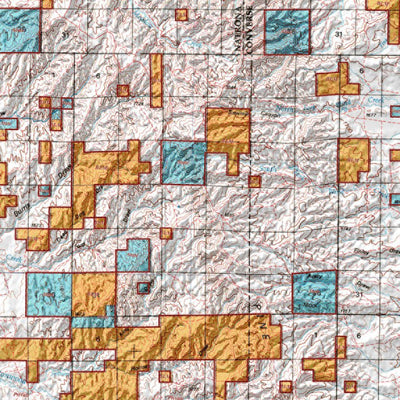 HuntData Wyoming Land Ownership Map for Mule Deer Unit 158