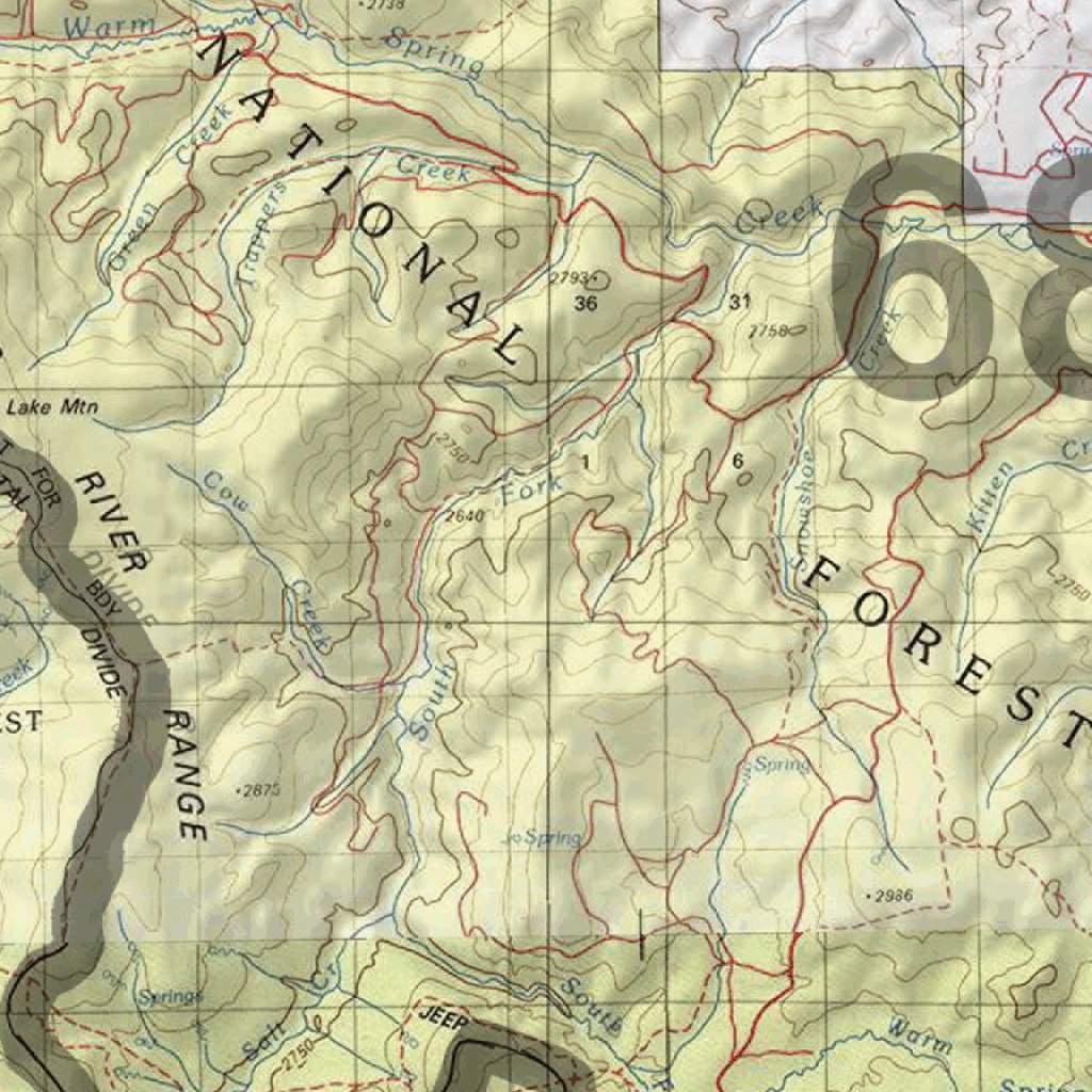 HuntData Wyoming Topo Map for Elk Unit 68 by HuntData LLC | Avenza Maps
