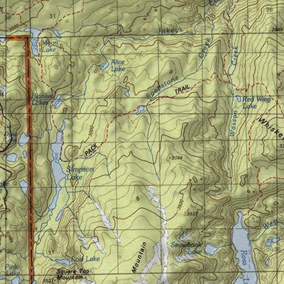 HuntData Wyoming Topo Map for Mule Deer Unit 129