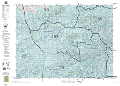 HuntData Wyoming Game Concentration Map for Mule Deer Unit 167