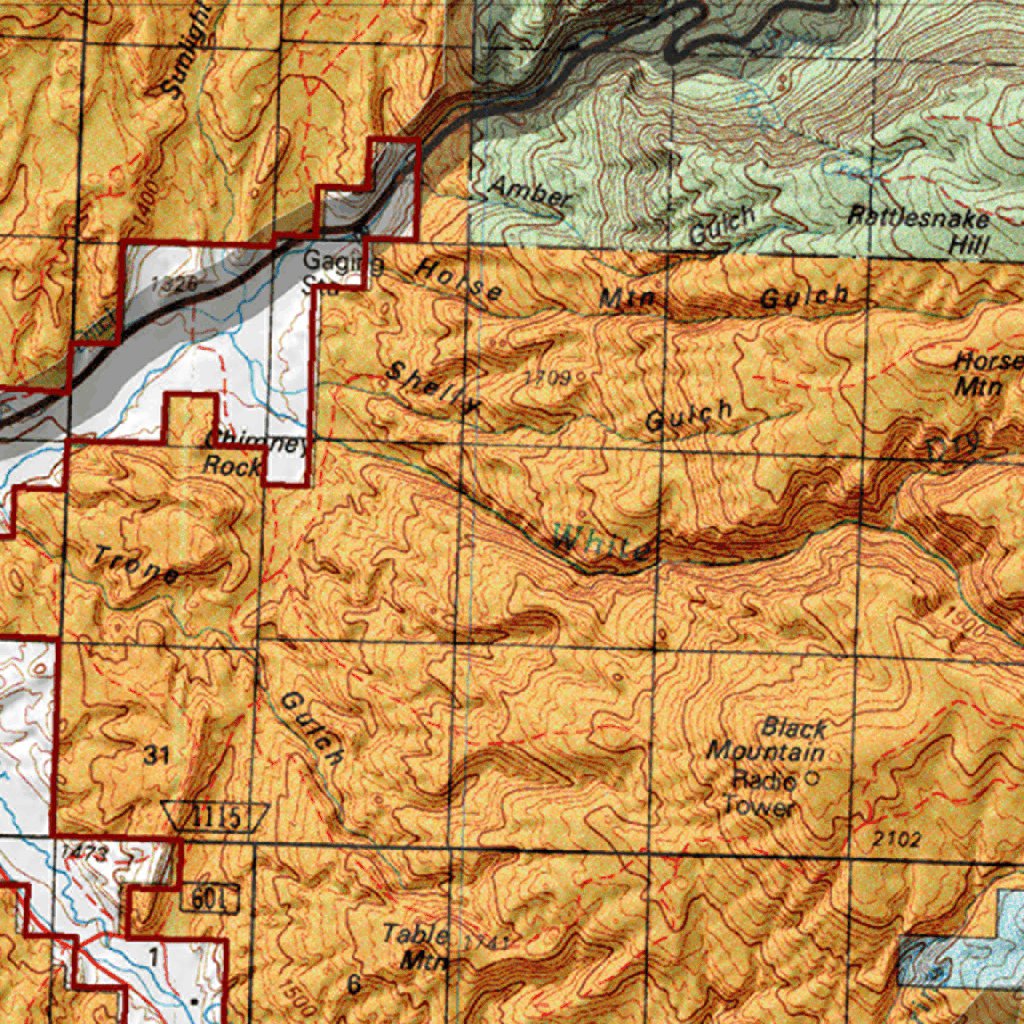 Midland Wyoming Ranch Map.pdf HuntData Wyoming Land Ownership Map for Mule Deer Unit 49 by HuntData ...
