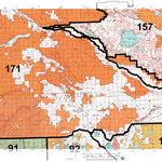 HuntData Wyoming Land Ownership Map for Mule Deer Unit 171s