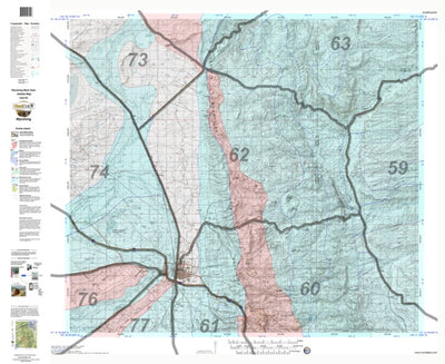 HuntData Wyoming Game Concentration Map for Mule Deer Unit 62