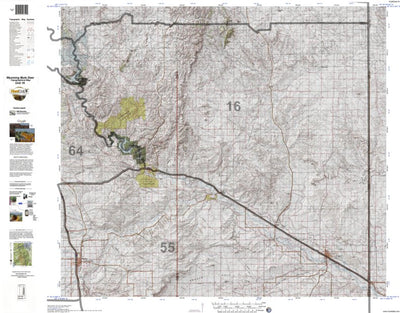 HuntData Wyoming Topo Map for Mule Deer Unit 16