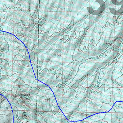 HuntData Wyoming Game Concentration Map for Mule Deer Unit 39