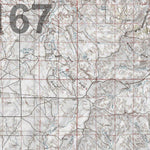 HuntData Wyoming Topo Map for Mule Deer Unit 167