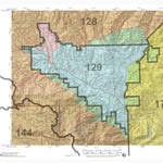 HuntData Wyoming Game Concentration Map for Mule Deer Unit 129