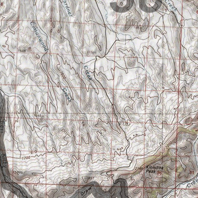 HuntData Wyoming Topo Map for Mule Deer Unit 38