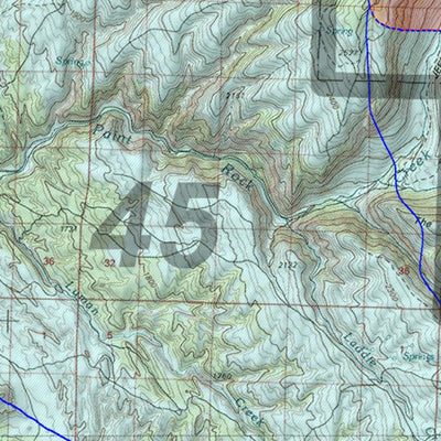 HuntData Wyoming Game Concentration Map for Mule Deer Unit 43