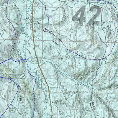 HuntData Wyoming Game Concentration Map for Mule Deer Unit 42