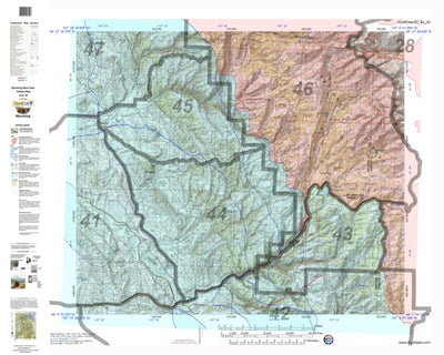 HuntData Wyoming Game Concentration Map for Mule Deer Unit 45