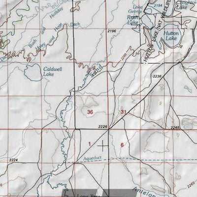 HuntData Wyoming Topo Map for Mule Deer Unit 77
