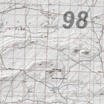 HuntData Wyoming Topo Map for Mule Deer Unit 98