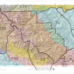 HuntData Wyoming Game Concentration Map for Mule Deer Unit 93