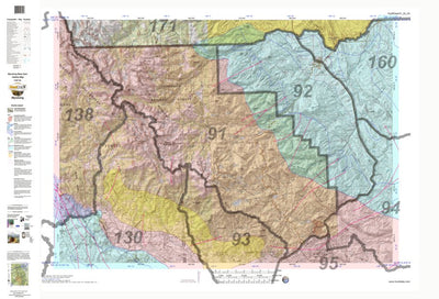 HuntData Wyoming Game Concentration Map for Mule Deer Unit 93