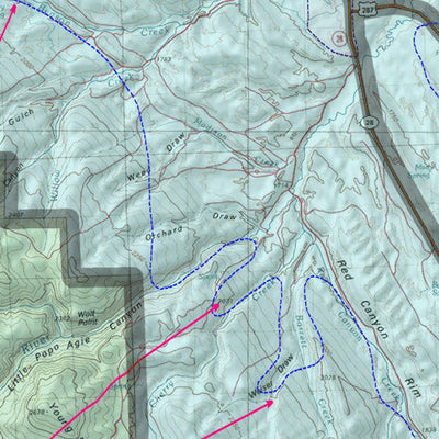 HuntData Wyoming Game Concentration Map for Mule Deer Unit 93