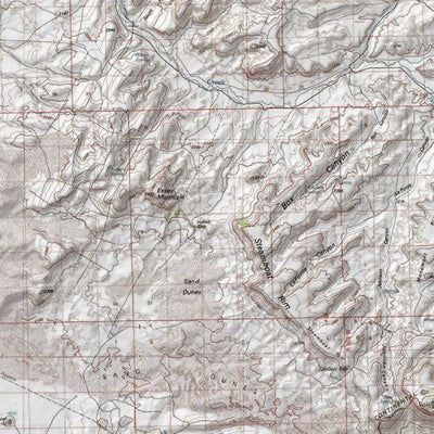 HuntData Wyoming Topo Map for Mule Deer Unit 131w