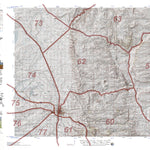 HuntData Wyoming Topo Map for Mule Deer Unit 62