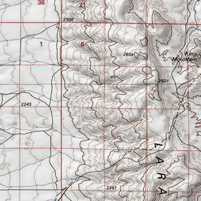 HuntData Wyoming Topo Map for Mule Deer Unit 62