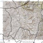 HuntData Wyoming Topo Map for Mule Deer Unit 42