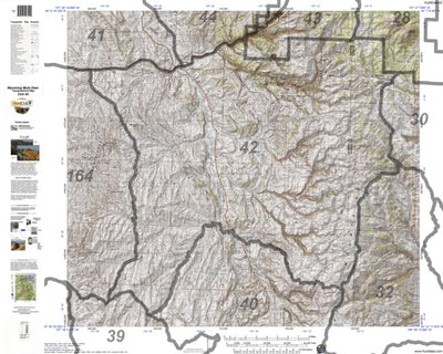 HuntData Wyoming Topo Map for Mule Deer Unit 42