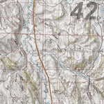 HuntData Wyoming Topo Map for Mule Deer Unit 42