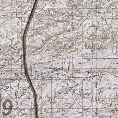 HuntData Wyoming Topo Map for Mule Deer Unit 57