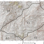 HuntData Wyoming Topo Map for Mule Deer Unit 63