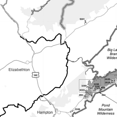 Motor Vehicle Use Map, MVUM, Watauga District, Cherokee National Forest