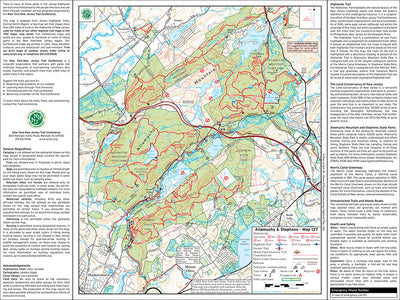Jersey Highlands (Allamuchy/Stephens - Map 127) : 2016 : Trail Conference