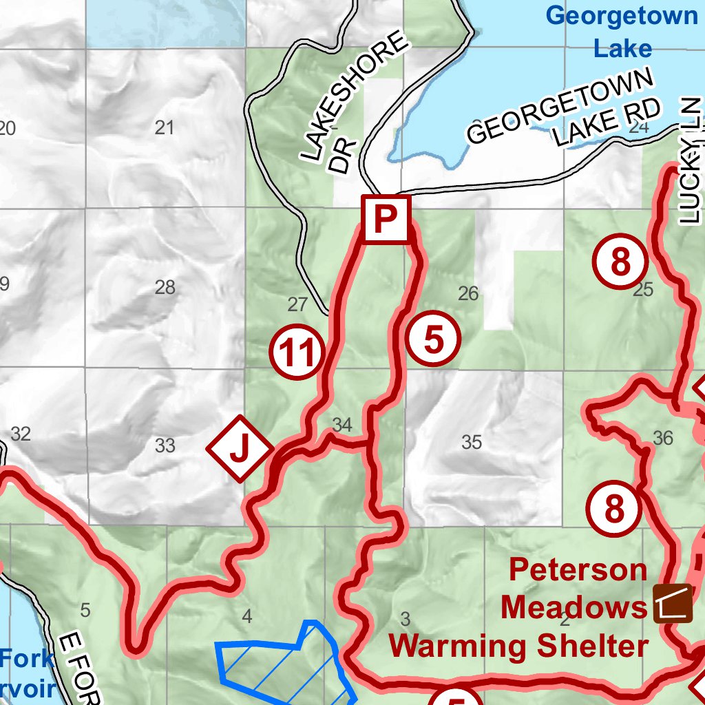 Snowmobile Map by MontanaGPS Avenza Maps