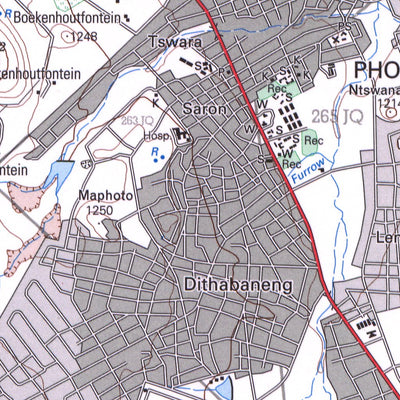 2527CA RUSTENBURG (WEST) Map by Chief Directorate: National Geo-spatial ...
