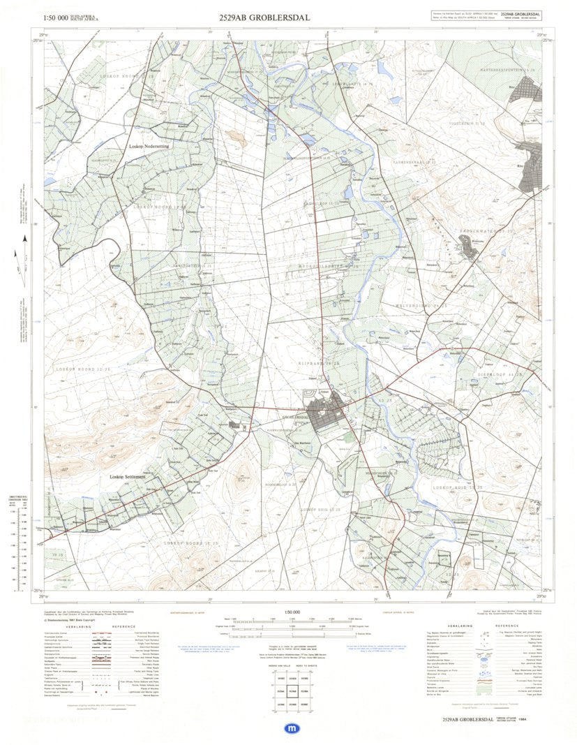 2529AB GLOBLERSDAL Map by Chief Directorate: National Geo-spatial ...