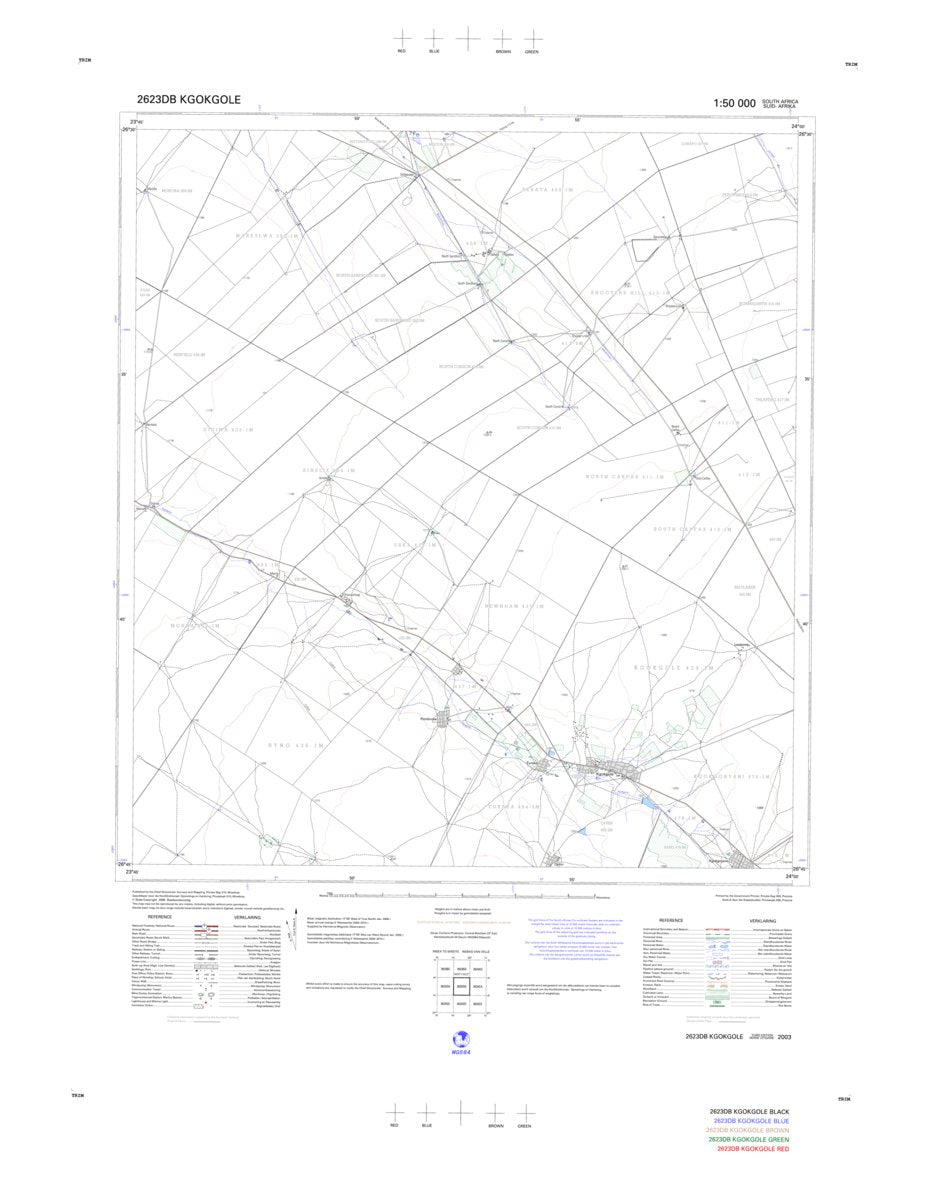 2623DB KGOKGOLE Map by Chief Directorate: National Geo-spatial ...