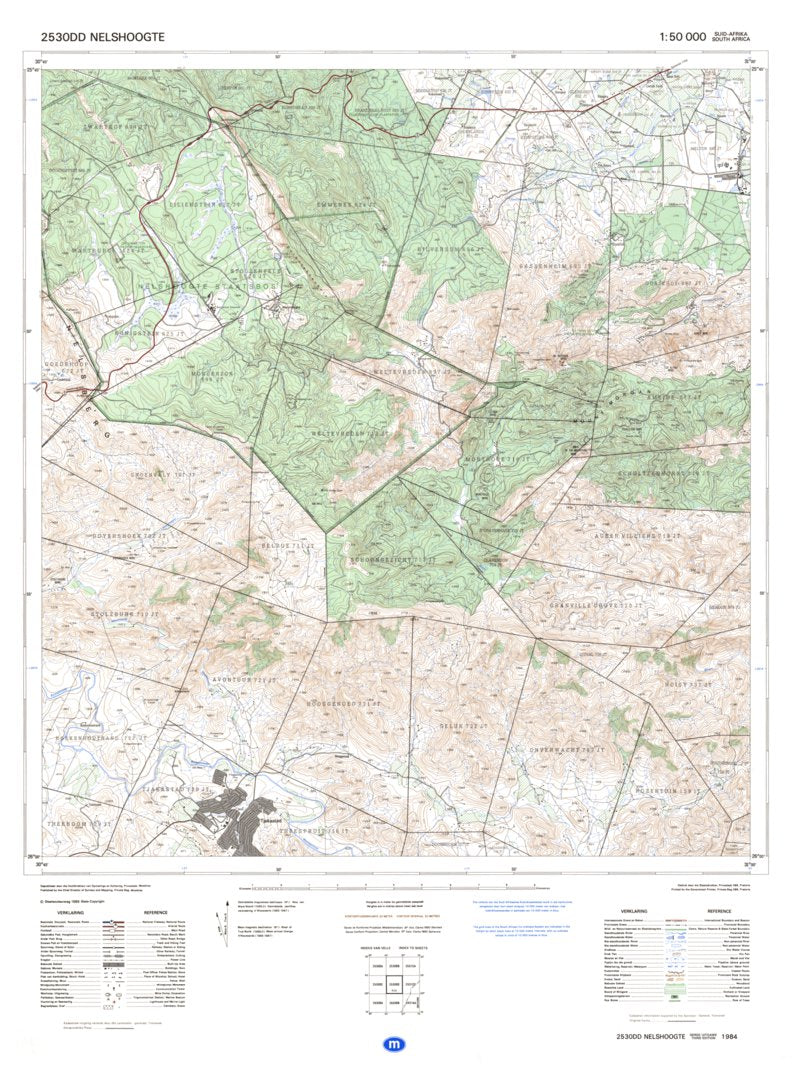 コニシスM A P P 1212 2530DD NELSHOOGTE Map by Chief Directorate: National Geo-spatial