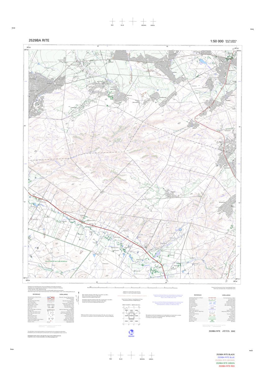 2529BA RITE Map by Chief Directorate: National Geo-spatial Information ...