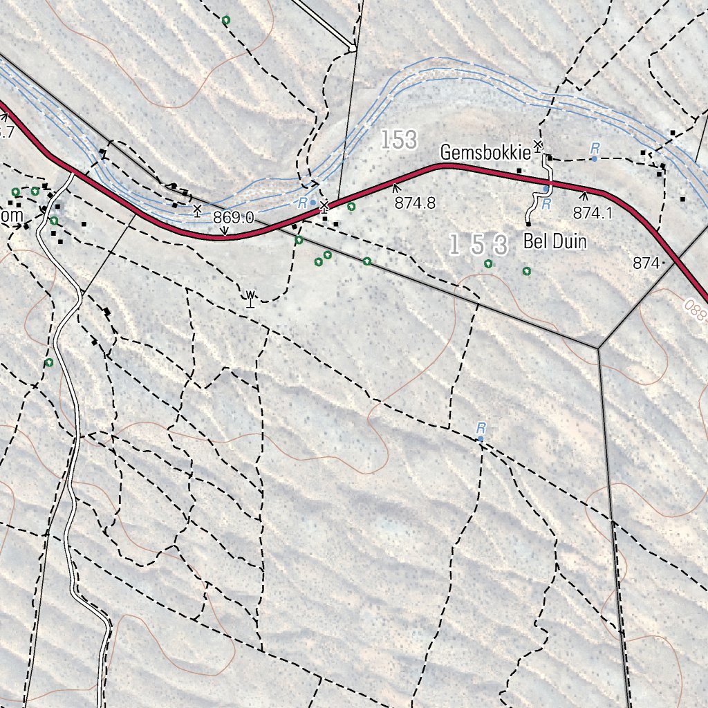 2721AA GEMSBOKKE Map by Chief Directorate: National Geo-spatial ...