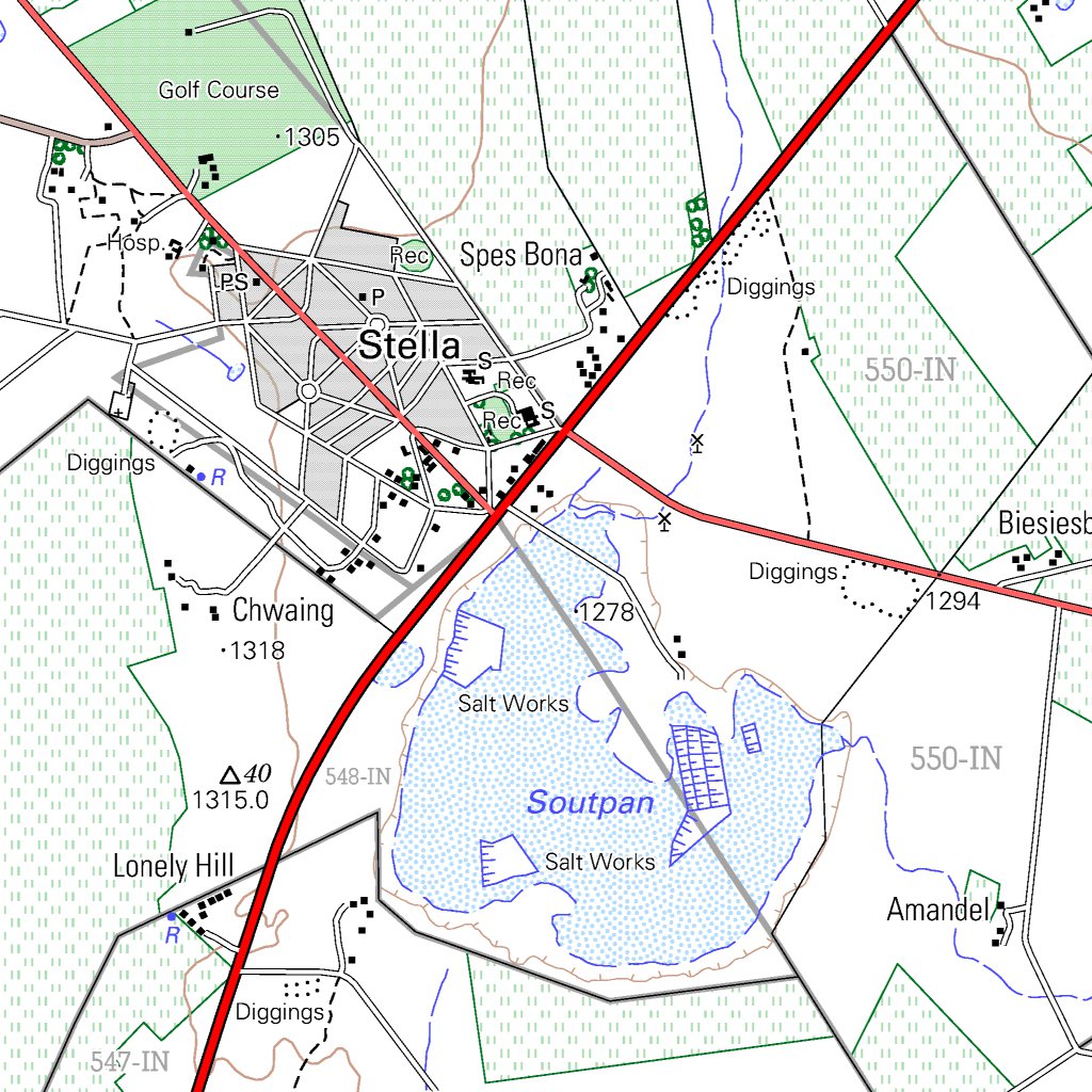 Stella Ryton Map Uk 2624DB STELLA Map by Chief Directorate: National Geo-spatial ...