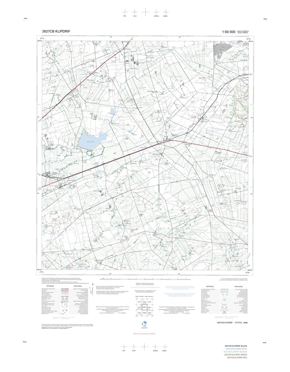 2627CB KLIPDRIF Map by Chief Directorate: National Geo-spatial