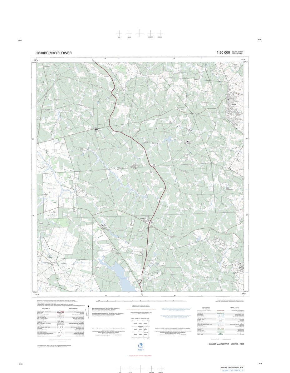 2630BC MAYFLOWER Map by Chief Directorate: National Geo-spatial ...