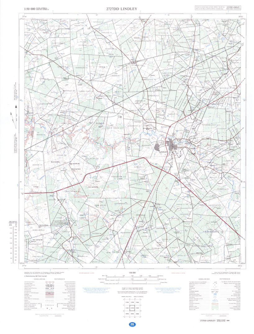 2727DD LINDLEY Map by Chief Directorate: National Geo-spatial ...