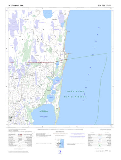 2632DD KOSI BAY Map By Chief Directorate National Geo spatial 2632dd-kosi-bay-map-by-chief-directorate-national-geo-spatial