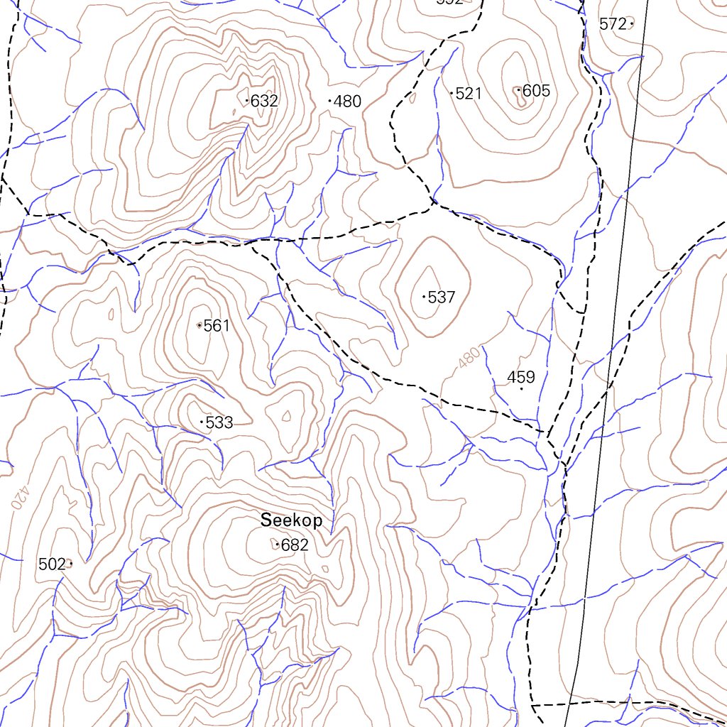 2817CC EKSTEENFONTEIN(WES) Map by Chief Directorate: National Geo ...