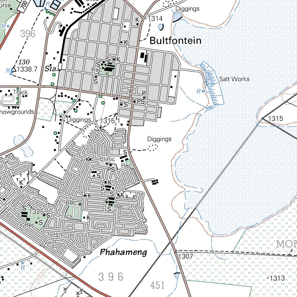 2826AC BULTFONTEIN Map by Chief Directorate: National Geo-spatial ...
